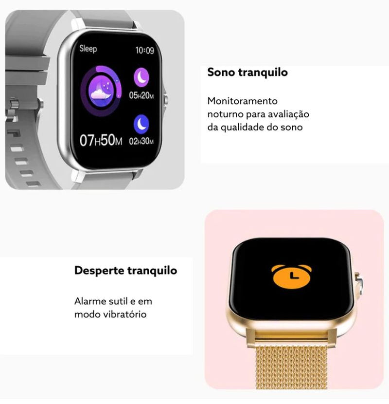 SmartWatch Feminino + COMPRE 1 E LEVE 1 PULSEIRA EXTRA